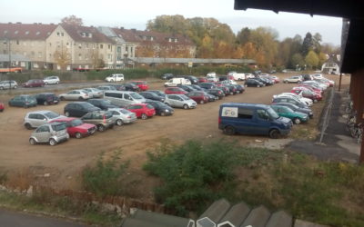 Überraschender Aufschwung von Opladen durch die neu entstandenen 200 kostenlosen Parkplätze auf dem freien Baufeld am Opladener Bahnhof!