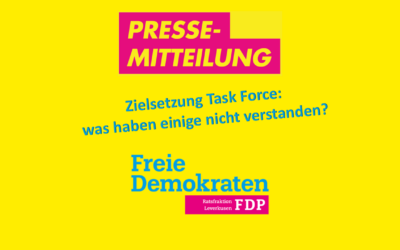 26.11.2024 Pressemitteilung zur Zielsetzung der TaskForce