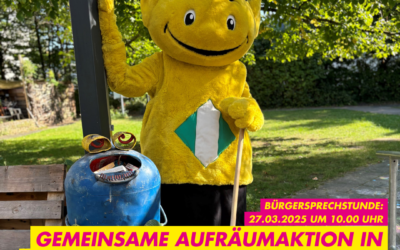 21.03.2025 Bürgersprechstunde am 27.03.2025 mit Aufräumaktion „Wir für unsere Stadt“