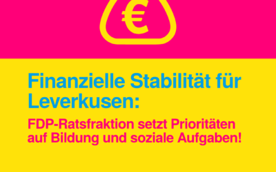 02.06.2025 Pressemitteilung: Effiziente Haushaltsführung für eine zukunftsfähige Stadt